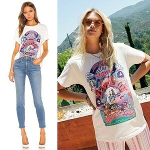 NWT DAYDREAMER Led Zeppelin Electric Magic Concert Tour Graphic Rock Band Tee L